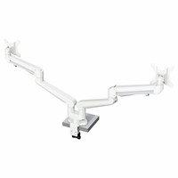 Elevate Dual Monitor Arm 57 - 8-14 kg, gas spring, white